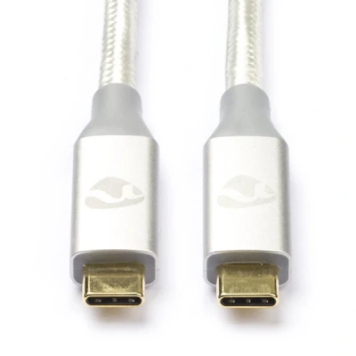 Image of Nedis USB Kabel 3.2 Gen 2x2 C™ Stecker 4K@60Hz 20 Gbps Vergoldet 2.00 m rund Geflochten/Nylo
