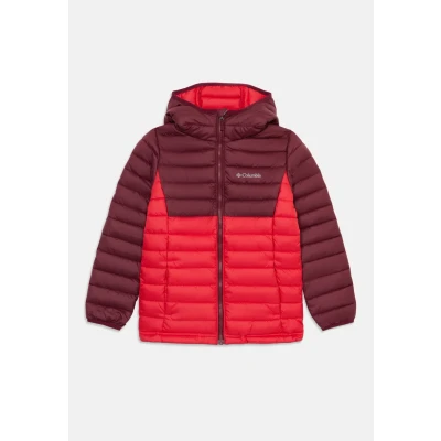 Image of Columbia Powder LITE Hooded jacket Unisex Light for kids, Size: 6/7y, Mountain red/rich wine