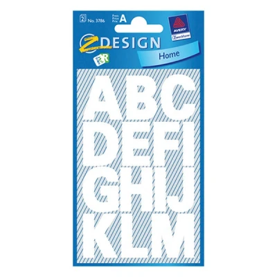 Image of AVERY Zweckform 59127 Letters Labels A Z 16 mm Weatherproof Film 36 Stickers Gold White