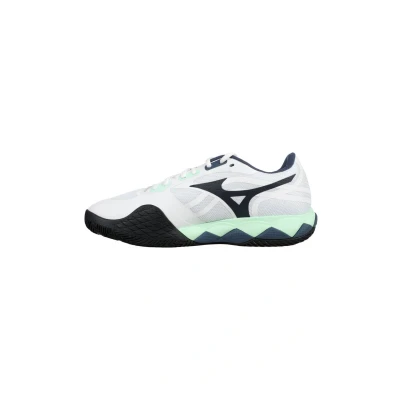 Image of Mizuno WAVE Enforce TOUR Allcourt Multicourt tennis shoes, Men&#039;s, Size: 10, White neo mint vintage indigo shoes
