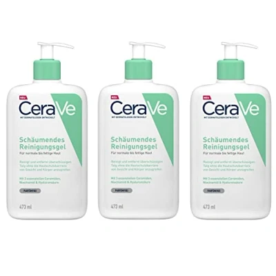Image of CeraVe Foaming Cleanser with Niacinamide for Normal to Oily Skin 473ml