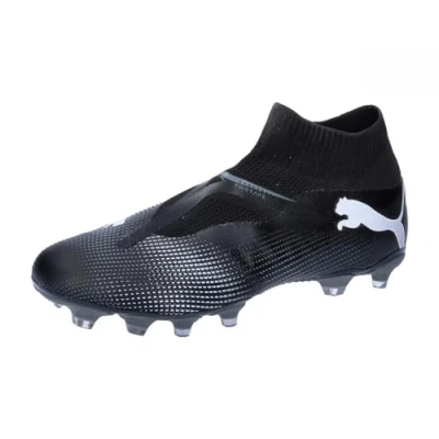 Image of Puma Future 7 MATCH+ LL FG/AG Moulded stud football boots, Men&#039;s, Size: 10, Black/white Textile/synthetics