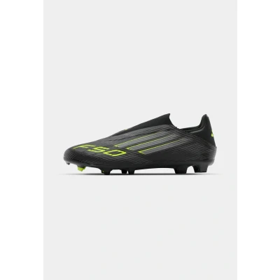 Image of adidas Performance F50 League LL FG/MG Moulded stud football boots, Men&#039;s, Size: 5, Core black/iron metallic/lucid lemon shoes