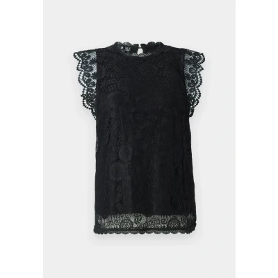 Image of Pieces Women&#039;s Pcolline Sl Lace Top Noos Bc, Black, M