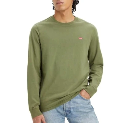 Image of Levi&#039;s Original TEE Long sleeved top, Men&#039;s, Size: XS, Bluish olive