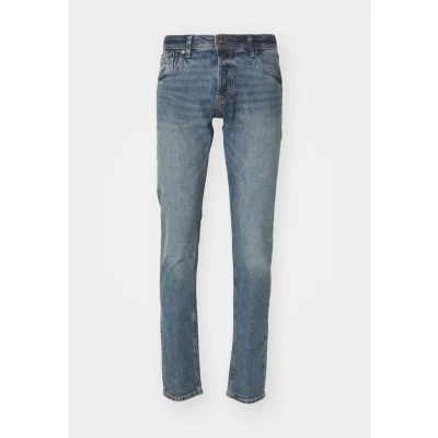 Image of JACK &amp; JONES Men&#039;s Slim Fit Jeans Low Rise Stretch Denim Pants Jjiglenn, Blue Denim, 31W / 32L