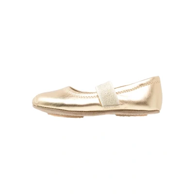 Image of Bisgaard Ballet Slippers for kids, Size: 7.5K, Gold Leather