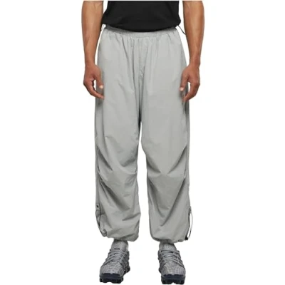 Image of Urban Classics Men&#039;s Nylon Parachute Pants, Lightasphalt, S