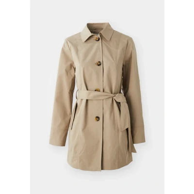 Image of JDY Jdyisadora Trenchcoat, Women&#039;s, Size: XS, Weathered teak