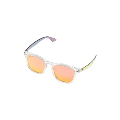 Image of Urban Classics Unisex Sunglasses, Transparent/Red, Einheitsgröße