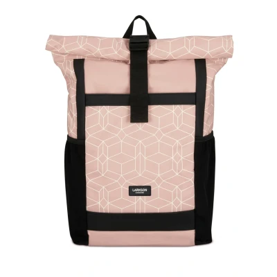 Image of Larkson NO Rolltop Gross Arbeit DAY Tages Fahrrad Rucksack, Size: One Size, Rosa