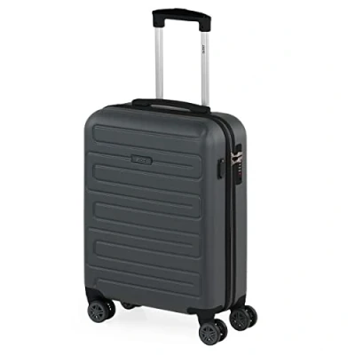 Image of SKPAT Lightweight Suitcases Large ABS Hard Shell suitcase 75cm Travel with TSA Approved Locks , Anthracite, Cabin 55cm, MODERN