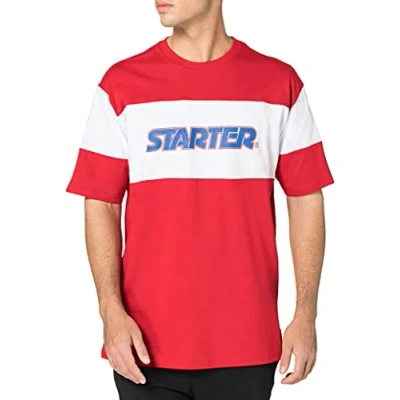 Image of Starter BLACK LABEL Men&#039;s T Shirt Block Jersey, City Red/White, S