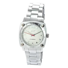 Image of Chronotech Mens Analogue Quartz Watch with Aluminium Strap CC7079M 06M, Multicoloured, 39MM,