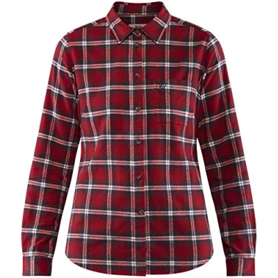 Image of Fjällräven ÖVIK Flannel Shirt W Buttondown blouse, Women&#039;s, Size: Large, Wine