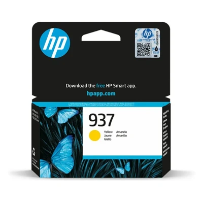 Image of HP 937 (4S6W4NE) yellow ink cartridge (original HP)