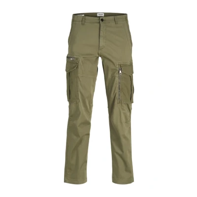 Image of Jack &amp; Jones Jpstkane Cruise Cargo trousers, Men&#039;s, Size: 33, Dusty olive
