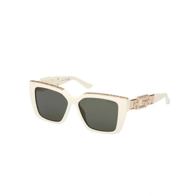 Image of Guess Sunglasses, Women&#039;s, Size: 55, White