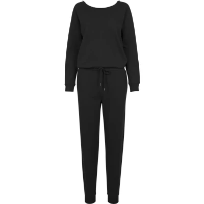 Image of Urban Classics LONG Sleeve Jumpsuit, Women&#039;s, Size: XS, Black