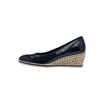 Image of Tamaris Wedges, Women&#039;s, Size: 4, Navy Synthetics