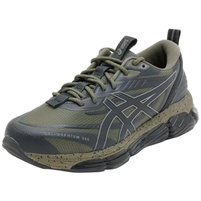 Image of Asics Sportstyle Gelquantum 360 VIII Utility Unisex Trainers, Size: 5, Mantle green/graphite grey Textile/synthetics