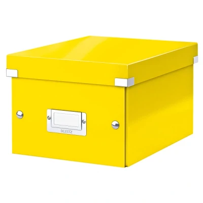 Image of Leitz A5 Storage Box, Click and Store Range 60430016 Small, Yellow