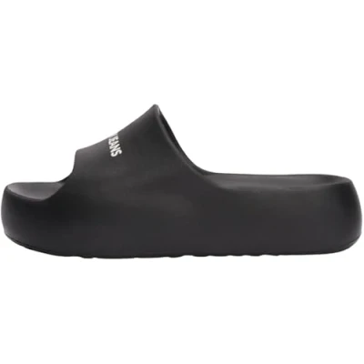 Image of Tommy Jeans Flatform POOL Slide Mules, Women&#039;s, Size: 6 6.5, Black Synthetics