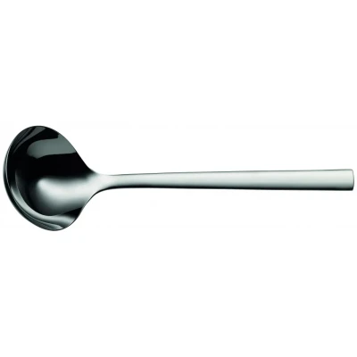 Image of WMF Nuova Soup Ladle 29 cm, Sauce Spoon, Small Head, 80 ml, Polished Cromargan Stainless Steel, Dishwasher Safe
