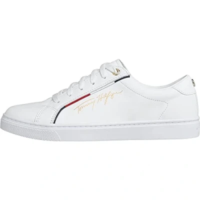 Image of Tommy Hilfiger Trainers weiss, Women&#039;s, Size: 4, Weiss Leather/synthetics