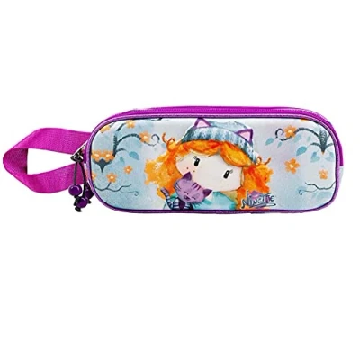 Image of Forever Ninette Cute 3D Double Pencil Case, Multicolour, 22 x 9.5 cm, One Size, Case