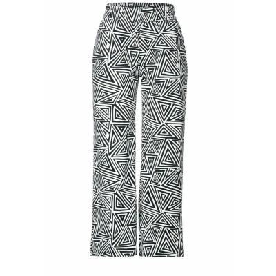 Image of Street One Women&#039;s Trousers Bootcut Coating, Deep Blue, 42W / 28L