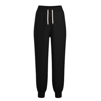 Image of BOSS Stripe Pants CUFF Pyjama bottoms, Women&#039;s, Size: XXL, Black