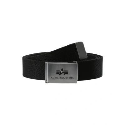 Image of Alpha Industries BIG A BELT Belt, Size: One Size, Black