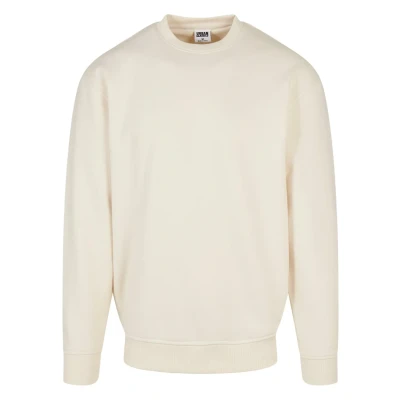Image of Urban Classics Men&#039;s Crewneck Sweatshirt, Whitesand, 4XL