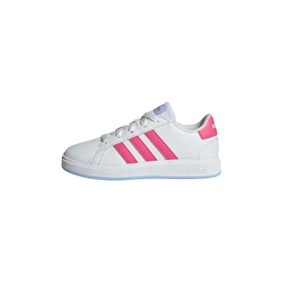 Image of adidas Sportswear Grand Training shoe for kids, Size: 10/10.5K, Cloud white pulse magenta glow blue shoes
