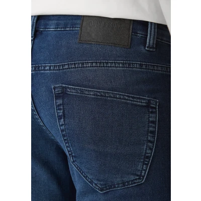 Image of Only &amp; Sons Onsloom DARK Slim fit jeans, Men&#039;s, Size: 34x30, Blue denim