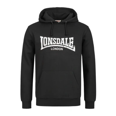Image of Lonsdale Wolterton Hoodie, Men&#039;s, Size: XXL, Black white
