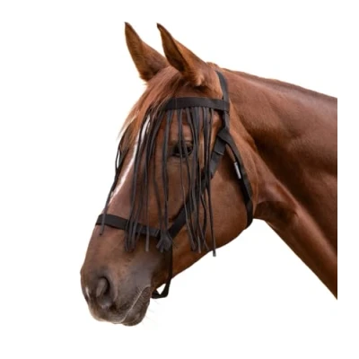 Image of Waldhausen Willow Halter with Fly Fringe Black, WB