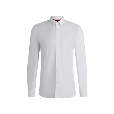 Image of HUGO Elisha Formal shirt, Men&#039;s, Size: 15, Open white seventynine