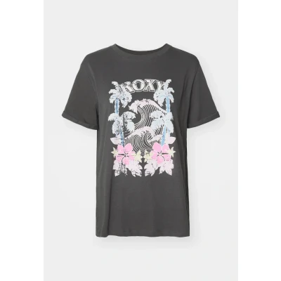 Image of Roxy Oceanregular Poster Print Tshirt, Women&#039;s, Size: Large, Tarmac