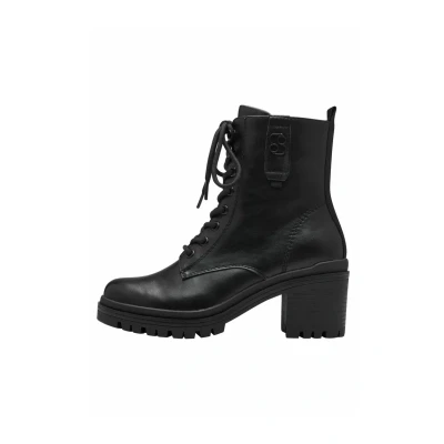 Image of s.Oliver Damen Stiefeletten zum Schnüren mit Blockabsatz Herbst, Schwarz (Black), 37 EU