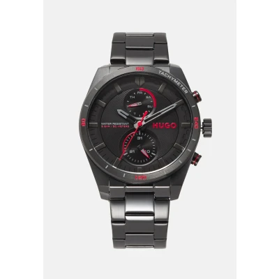 Image of HUGO FAST Watch, Men&#039;s, Size: One Size, Black