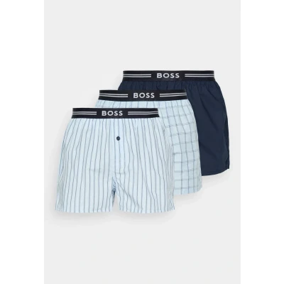 Image of BOSS 3 PACK Boxer shorts, Men&#039;s, Size: Large, Open blue