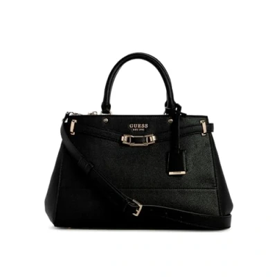 Image of GUESS Silvye Luxury Satchel Black, black