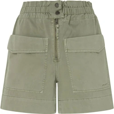Image of Pepe Jeans ANNA Shorts, Women&#039;s, Size: Small, Washed green