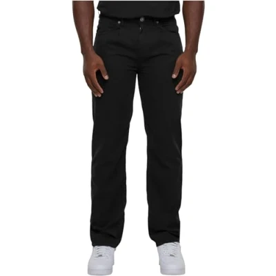 Image of Urban Classics Men&#039;s Organic Skater Chino Pants Trouser, Black, 16