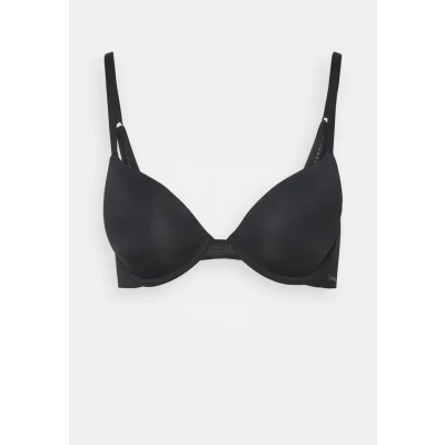 Image of Calvin Klein Underwear Perfectly FIT FLEX Lightly Lined DEMI Tshirt bra, Women&#039;s, Size: 38A, Black