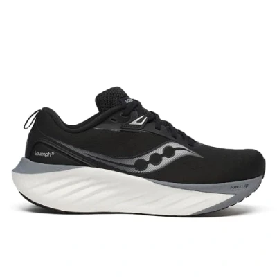 Image of Saucony Triumph 22 Neutral running shoes, Women&#039;s, Size: 6.5, Black/white Textile/synthetics