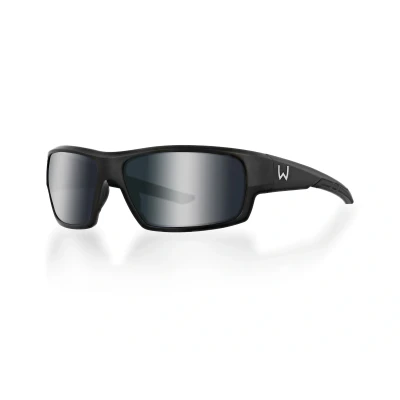 Image of Westin W6 Sport 10 Matte Black sunglasses LB Brown LM Silver Flash AR Blue Polarised