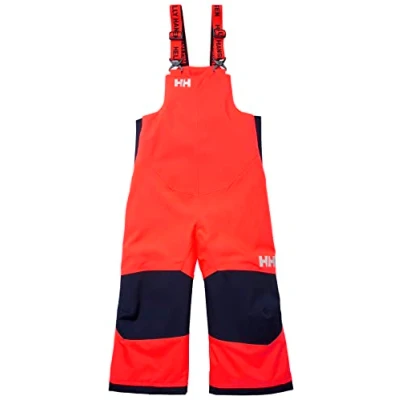 Image of Helly Hansen Rider BIB Snow pants for kids, Size: 6y, Neon orange